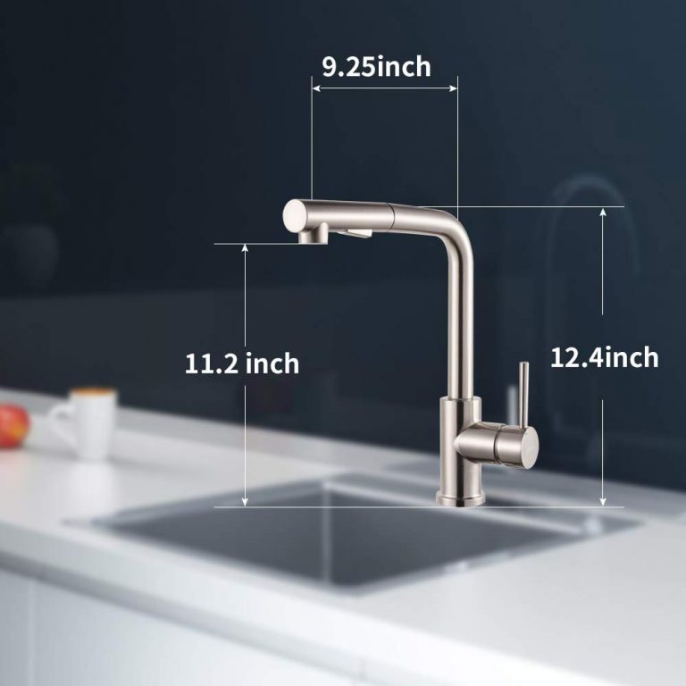 Bar Sink Faucet,Modern Style Stainless Steel 2 Water Function Setting Single Handle Pull Out