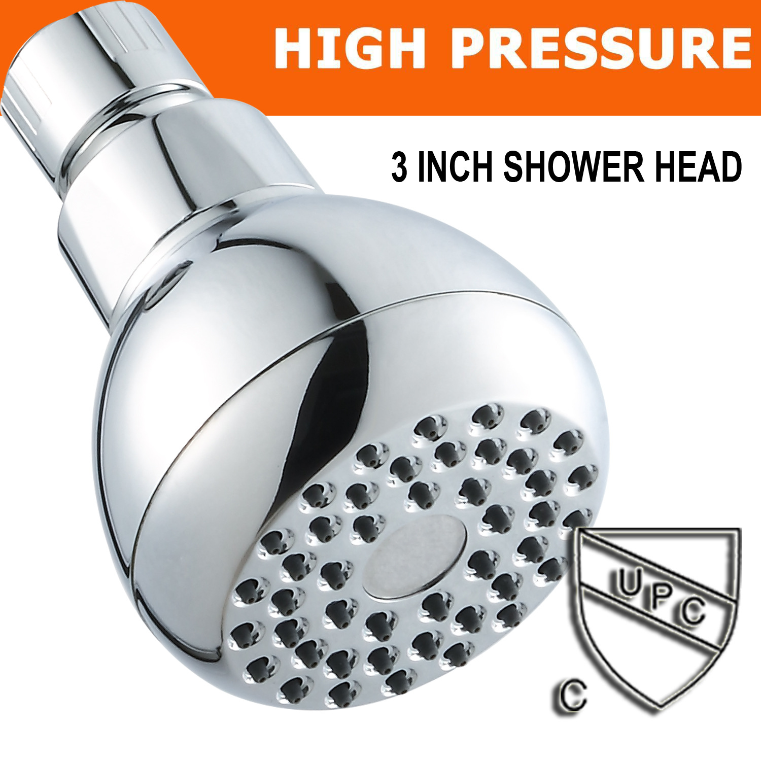 GZSC Shower Head New Replacement Filter balls saving Water SPA shower head with stop button 3 Modes adjustable high pressure shower head Color : C193 1, Shower Head Size : 3 inch 