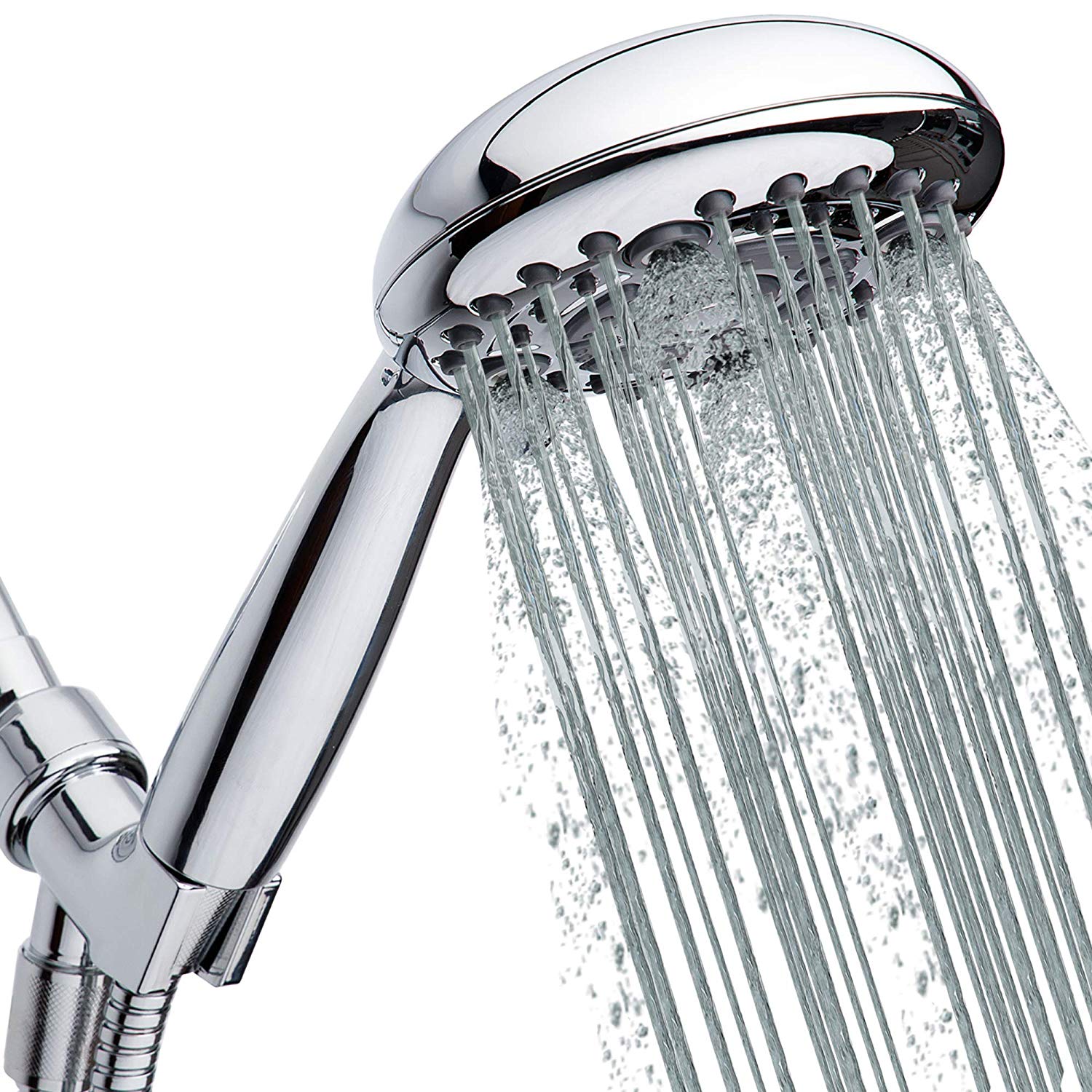 High Pressure Handheld Shower Head With a Long Hose Spray For Hand Held Rainfall 