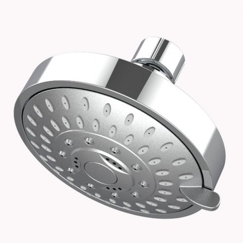 Shower Head High Pressure 4 Inch Showerhead 5-setting Adjustable Shower ...